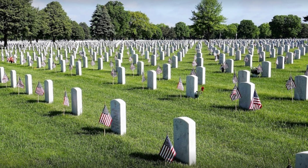Gravestones at Fort Snelling Cemetary