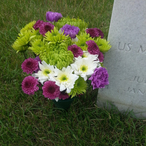 Birthday Flower Bouquet - Fort Snelling Cemetery Flowers